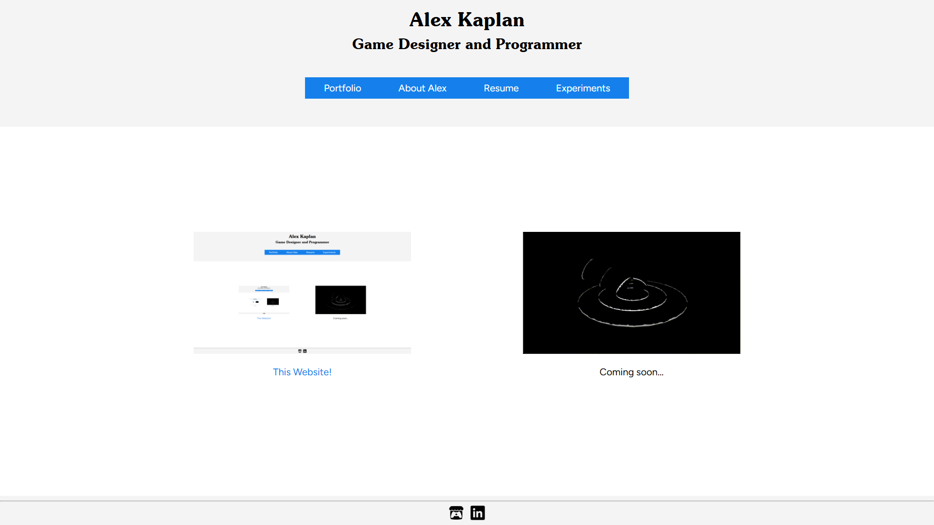 An image of this webpage. It is recursive, so the image of this page within the image loops in on itself.